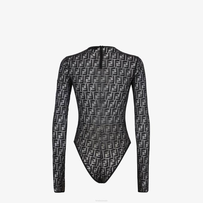 Women Lace Body Black Fendi Apparel 6RHH956