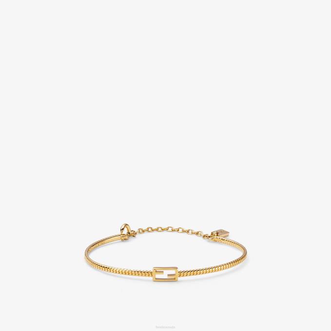 Women Baguette Bracelet Gold Fendi Jewelry 6RHH1716