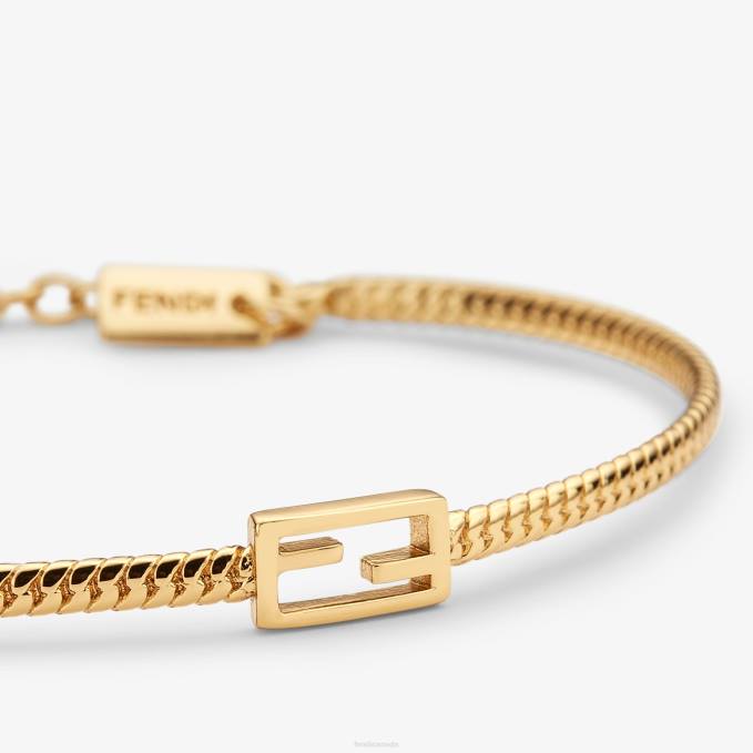 Women Baguette Bracelet Gold Fendi Jewelry 6RHH1716