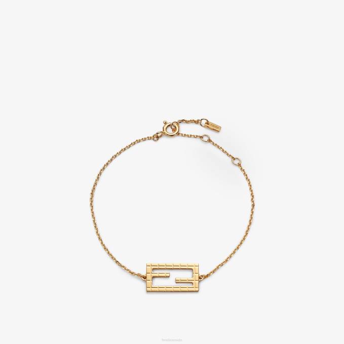 Women Baguette Bracelet Gold Fendi Jewelry 6RHH1753