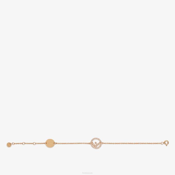 Women Bracelet Gold Fendi Jewelry 6RHH1618