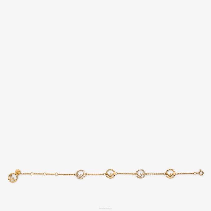 Women Bracelet Gold Fendi Jewelry 6RHH1728