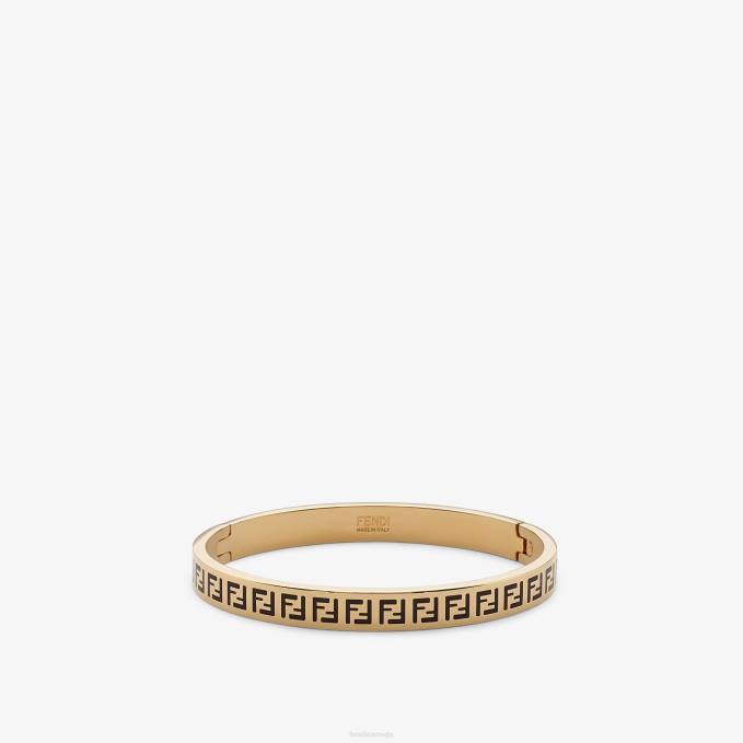 Women FF Bracelet Gold Fendi Jewelry 6RHH1761