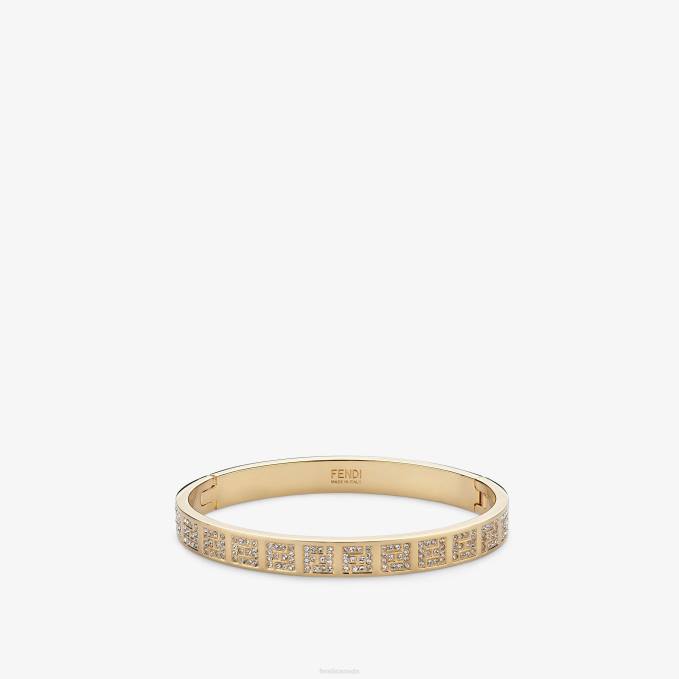 Women FF Bracelet Gold Fendi Jewelry 6RHH1763