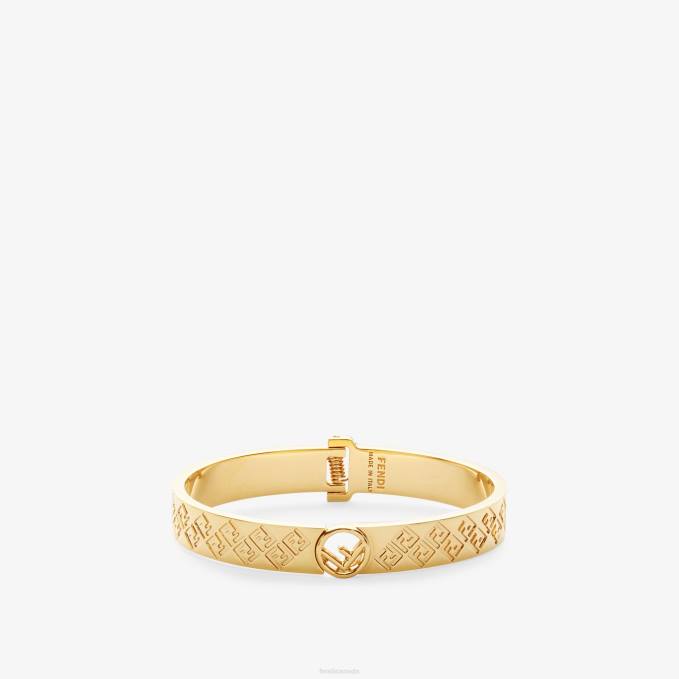 Women FF Bracelet Gold Fendi Jewelry 6RHH1766