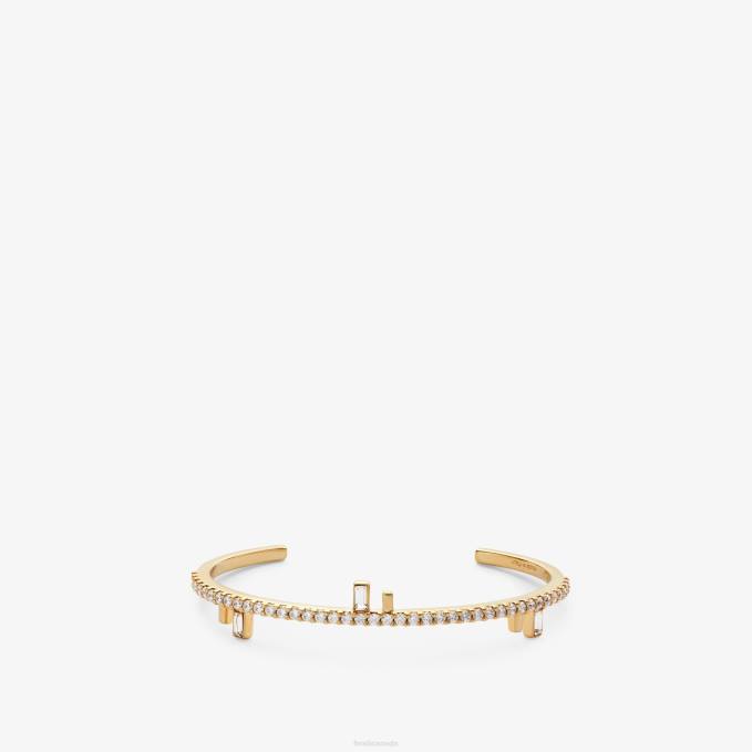 Women First Bracelet Gold Fendi Jewelry 6RHH1722