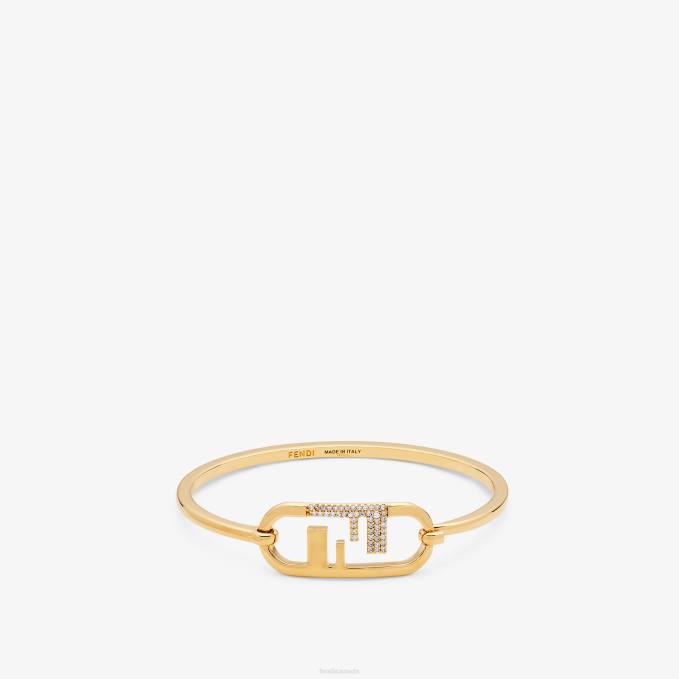 Women O'Lock Bracelet Gold Fendi Jewelry 6RHH1679