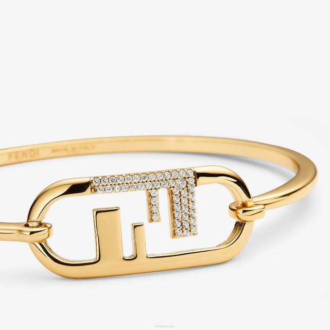 Women O'Lock Bracelet Gold Fendi Jewelry 6RHH1679