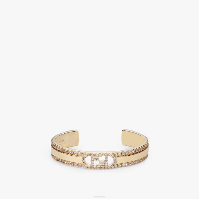 Women O'Lock Bracelet Gold Fendi Jewelry 6RHH1684