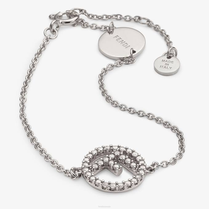 Women Palladiumbracelet Silver Fendi Jewelry 6RHH1629