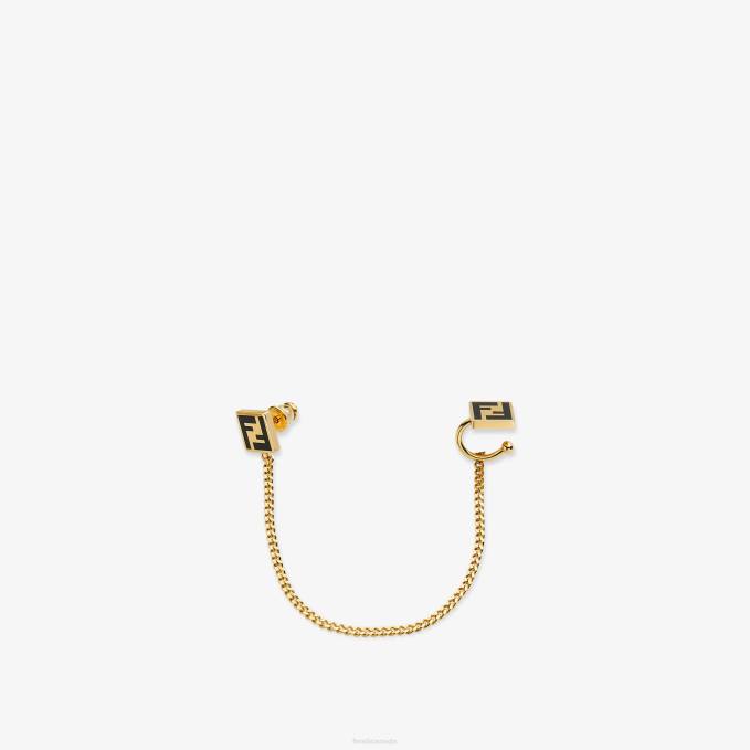 Women Earring Gold Fendi Jewelry 6RHH1646