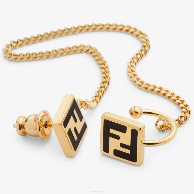 Women Earring Gold Fendi Jewelry 6RHH1646