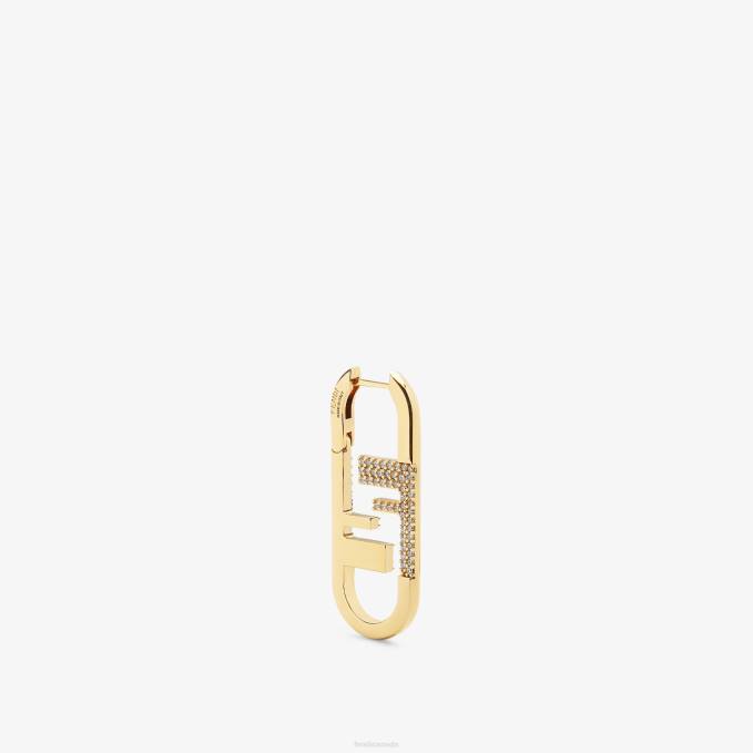 Women Earring Gold Fendi Jewelry 6RHH1693