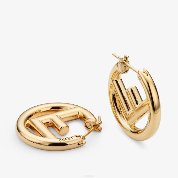 Women F Is Earrings Gold Fendi Jewelry 6RHH1616
