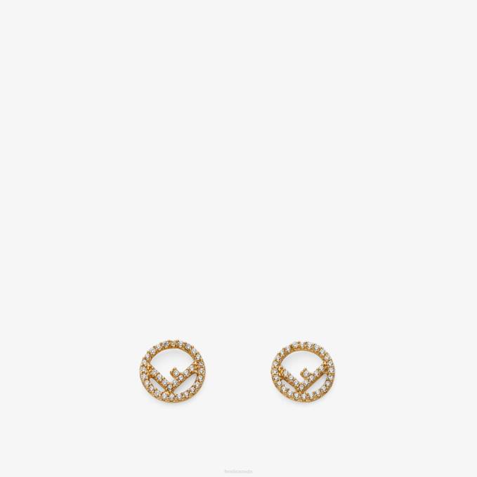 Women F Is Earrings Gold Fendi Jewelry 6RHH1617