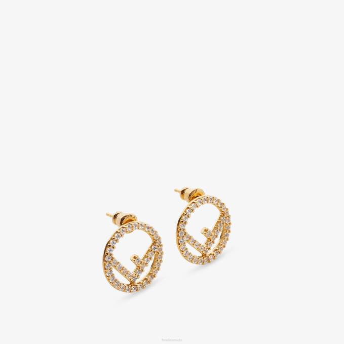 Women F Is Earrings Gold Fendi Jewelry 6RHH1631