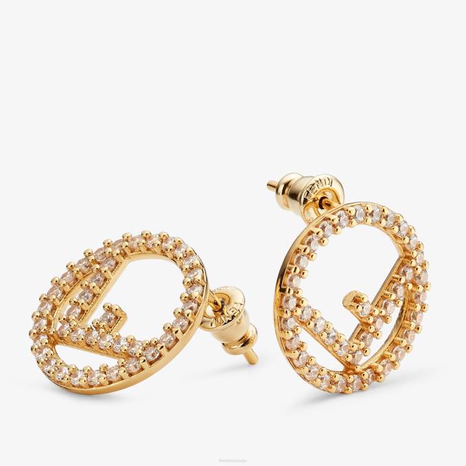 Women F Is Earrings Gold Fendi Jewelry 6RHH1631
