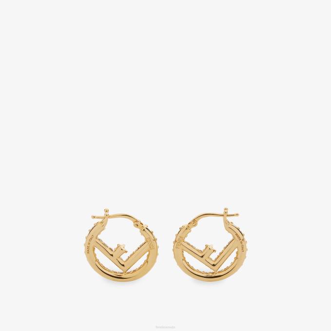 Women F Is Earrings Gold Fendi Jewelry 6RHH1727