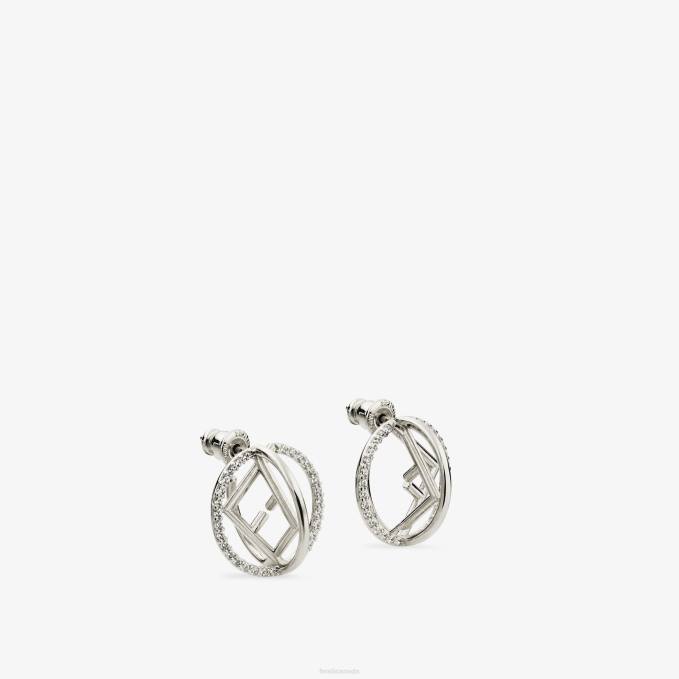 Women F Is Earrings Silver Fendi Jewelry 6RHH1682