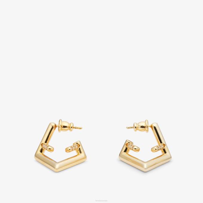 Women First Earrings Silver Fendi Jewelry 6RHH1689