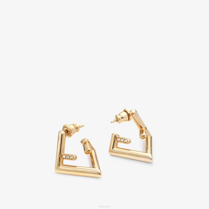 Women First Earrings Silver Fendi Jewelry 6RHH1689