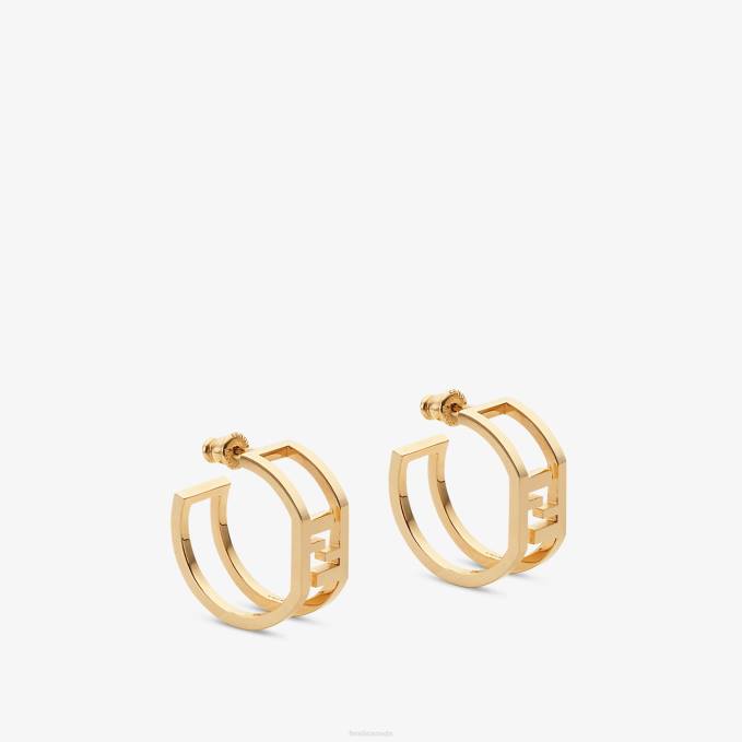 Women Forever Earrings Gold Fendi Jewelry 6RHH1662