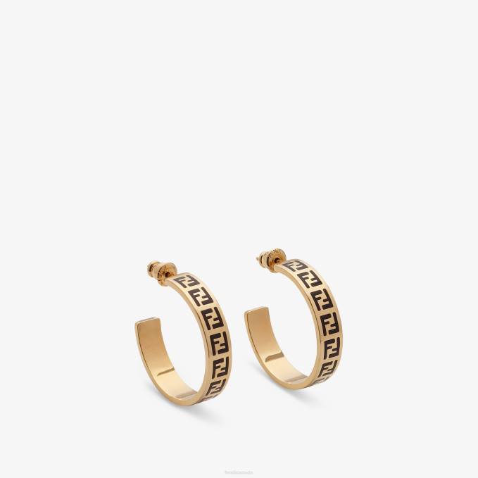 Women Forever Earrings Gold Fendi Jewelry 6RHH1760