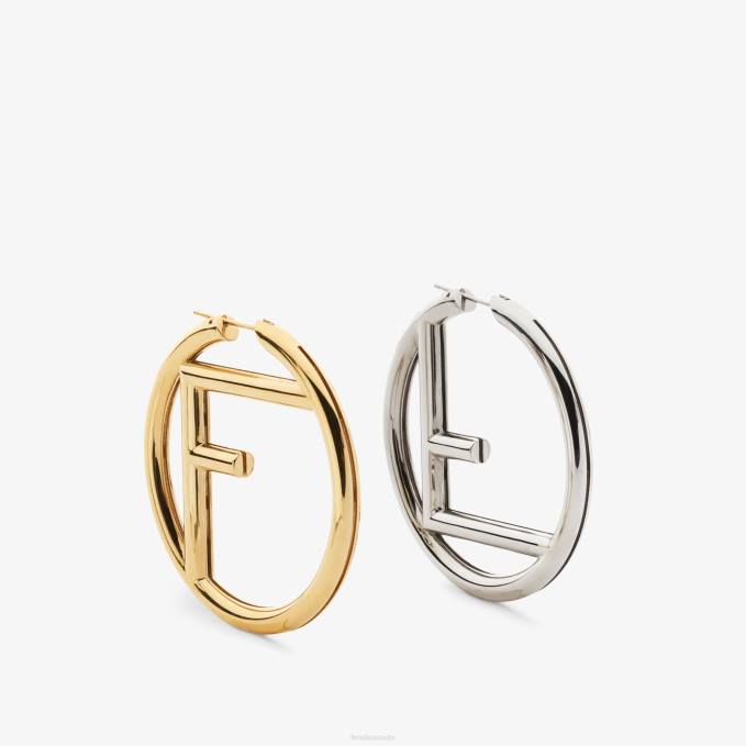 Women Palladium Earrings Multicolor Fendi Jewelry 6RHH1620