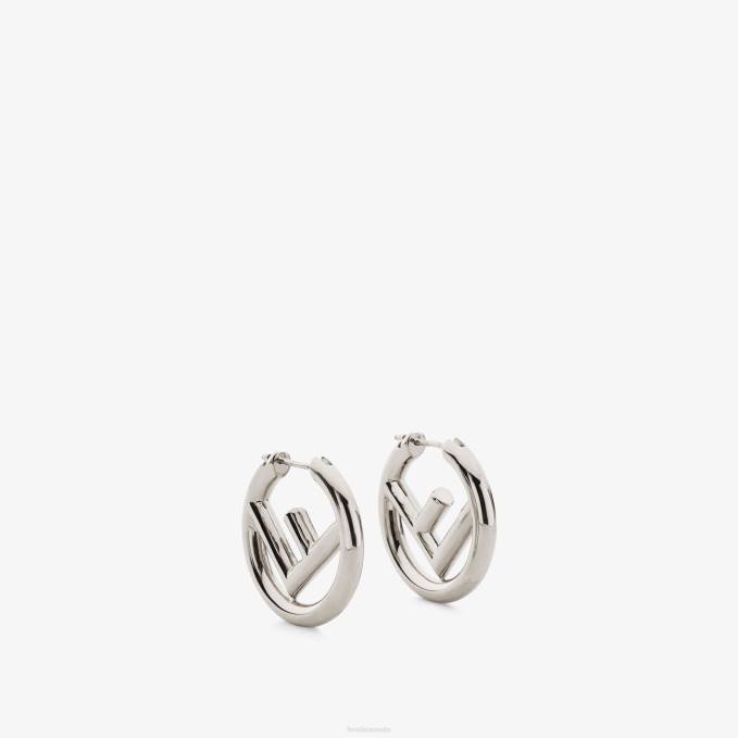 Women Palladiumearrings Silver Fendi Jewelry 6RHH1621