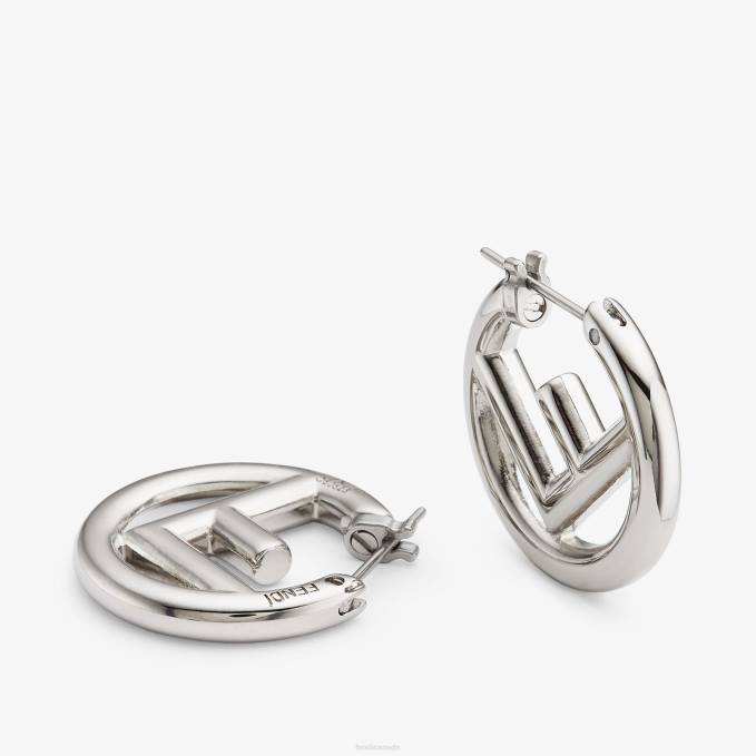 Women Palladiumearrings Silver Fendi Jewelry 6RHH1621