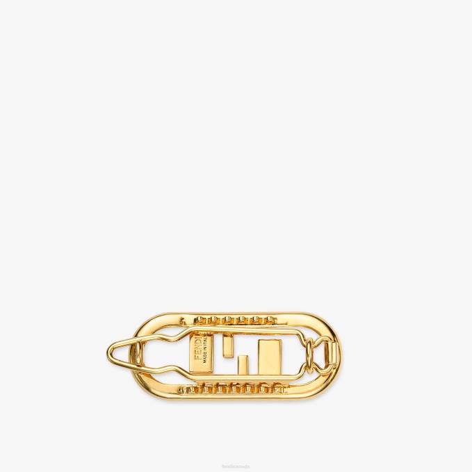 Women Colohair Clip Gold Fendi Jewelry 6RHH178
