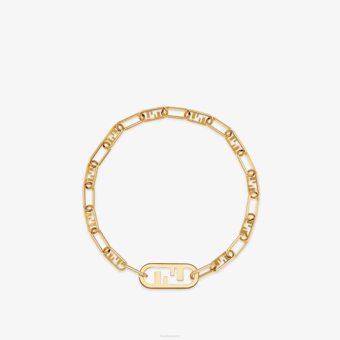 Women Choker Gold Fendi Jewelry 6RHH1705