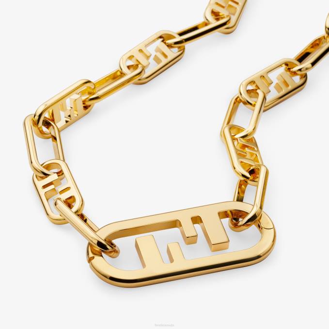 Women Choker Gold Fendi Jewelry 6RHH1705