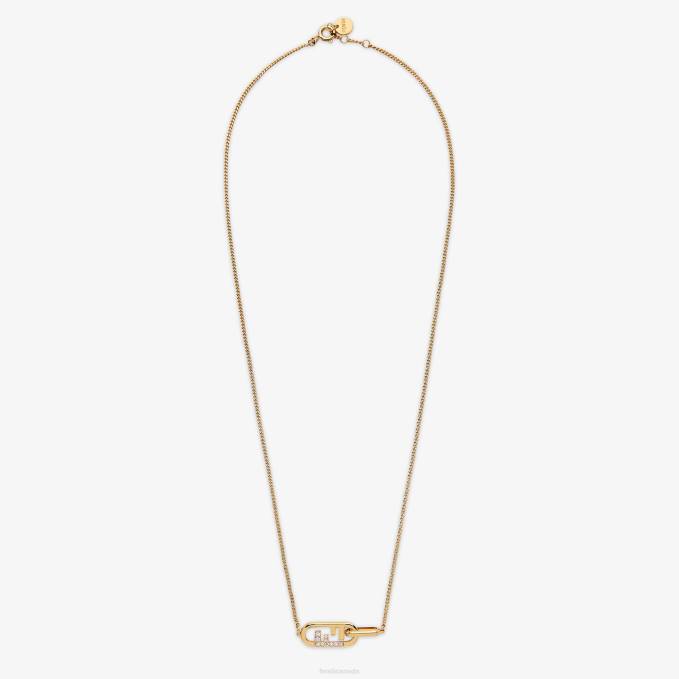 Women O'Lock Necklace Gold Fendi Jewelry 6RHH1681