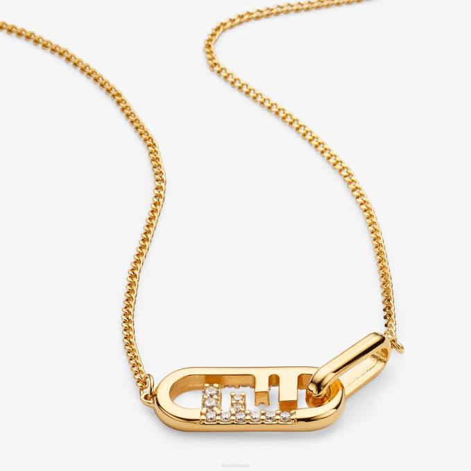 Women O'Lock Necklace Gold Fendi Jewelry 6RHH1681