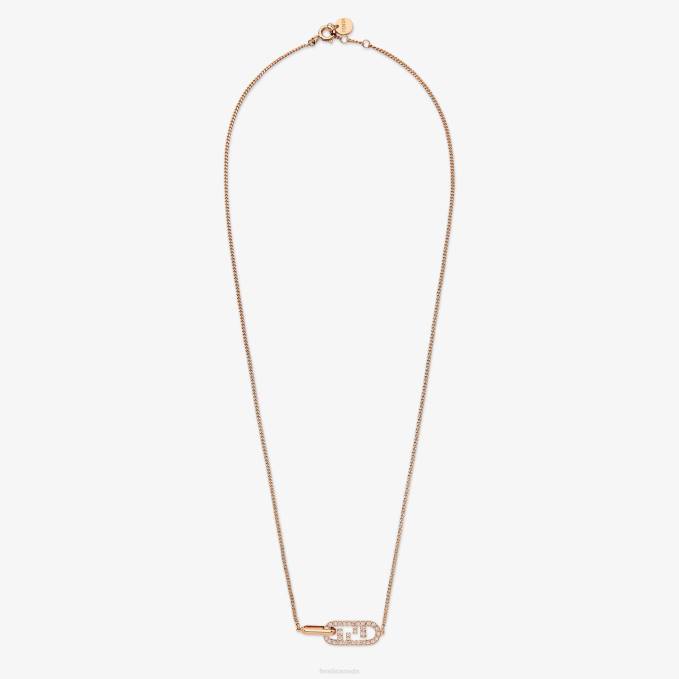 Women O'Lock Necklace Pink Fendi Jewelry 6RHH1676