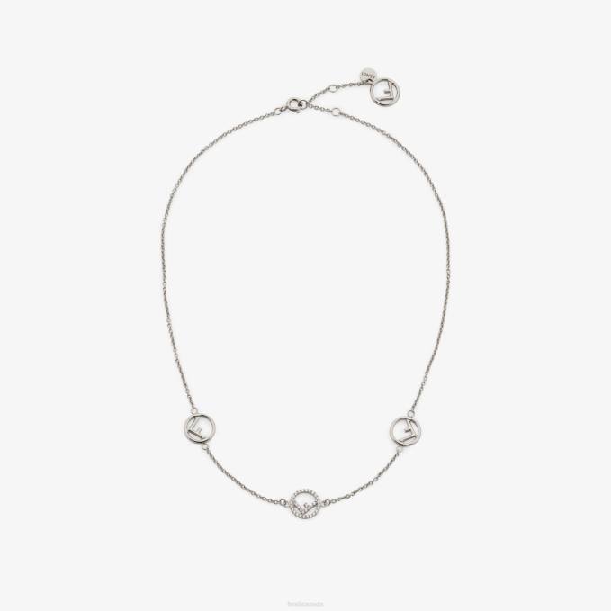Women Palladiumnecklace Silver Fendi Jewelry 6RHH1757