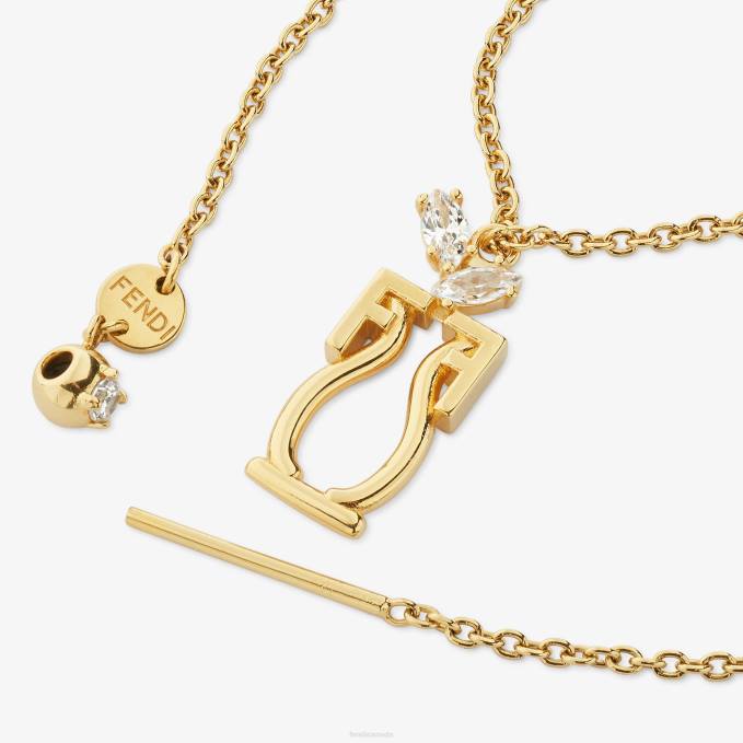 Women Aquarius Set Gold Fendi Jewelry 6RHH1641