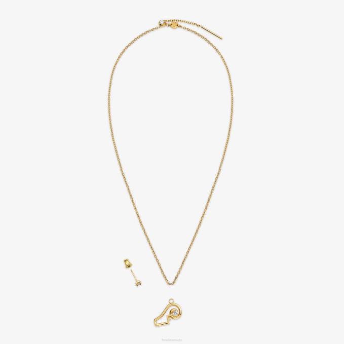 Women Aries Set Gold Fendi Jewelry 6RHH1633