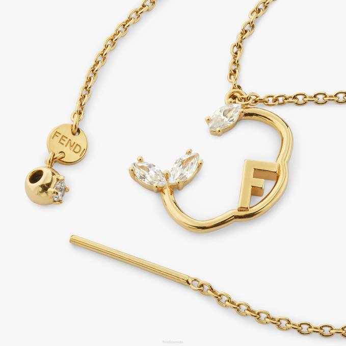 Women Cancer Set Gold Fendi Jewelry 6RHH1636