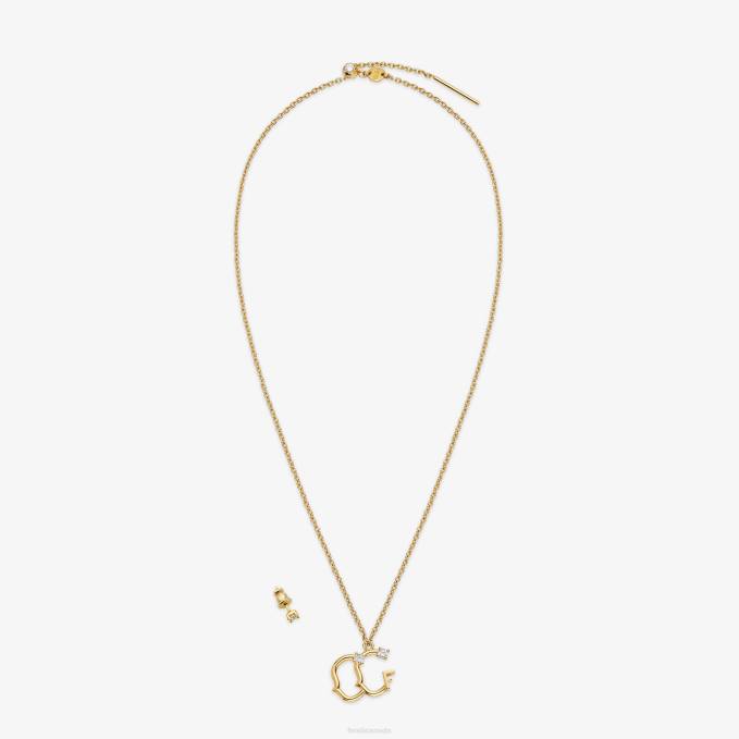 Women Gemini Set Gold Fendi Jewelry 6RHH1635