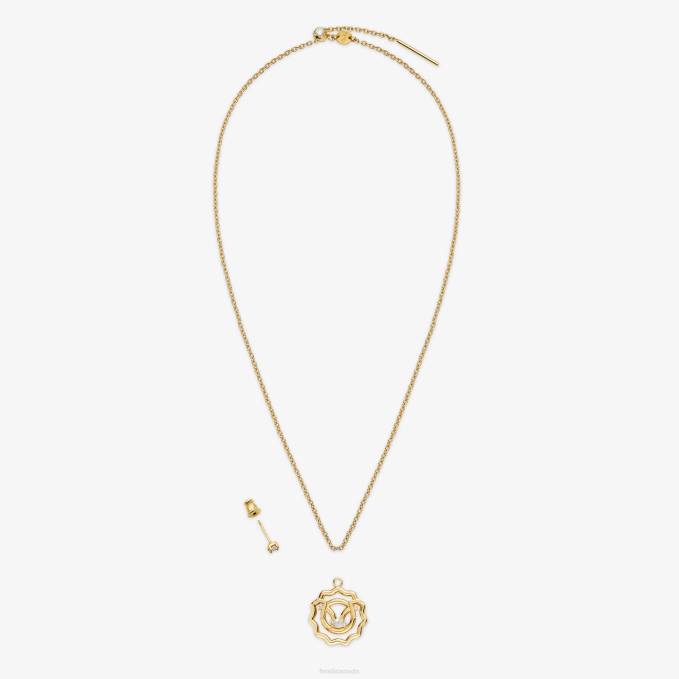 Women Leo Set Gold Fendi Jewelry 6RHH1637