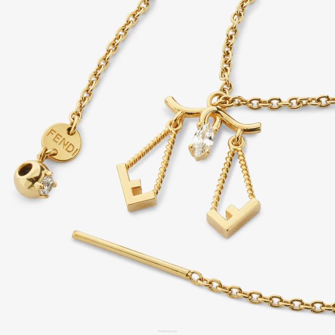 Women Libra Set Gold Fendi Jewelry 6RHH1639