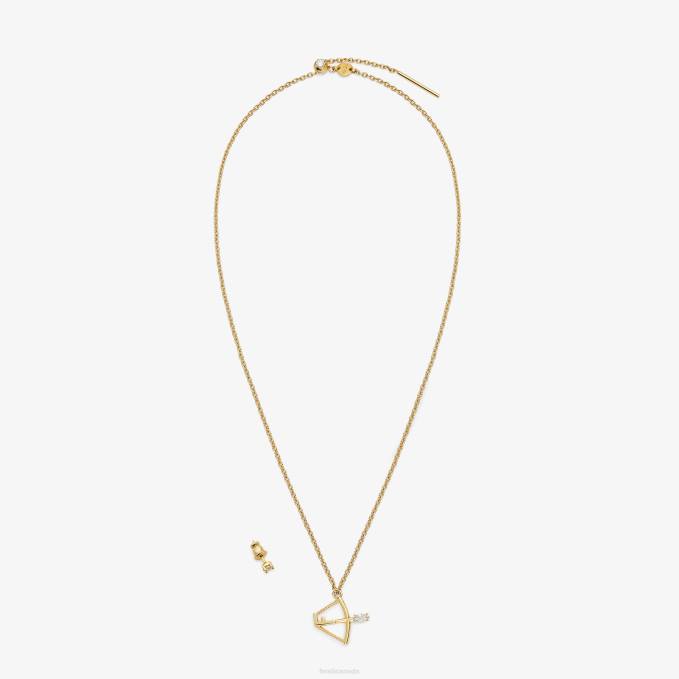 Women Sagittarius Set Gold Fendi Jewelry 6RHH1640