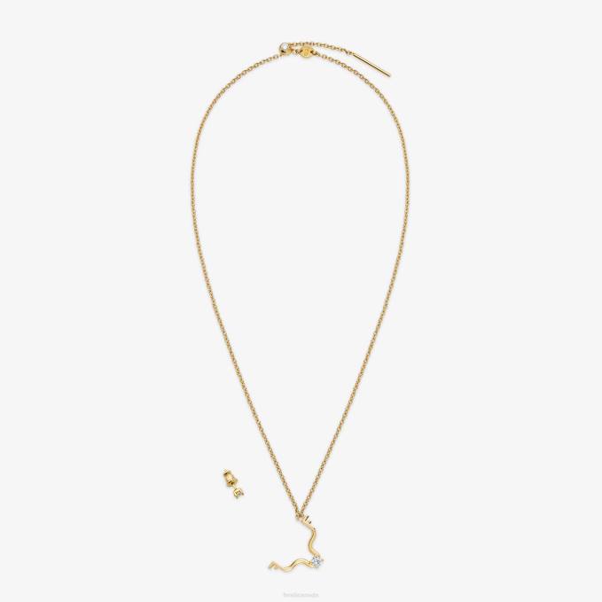 Women Taurus Set Gold Fendi Jewelry 6RHH1634