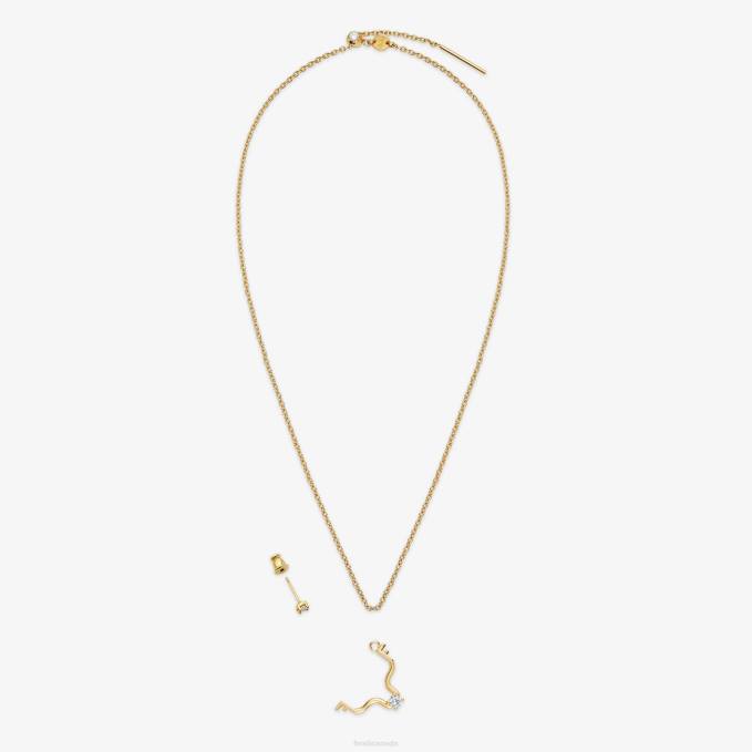 Women Taurus Set Gold Fendi Jewelry 6RHH1634