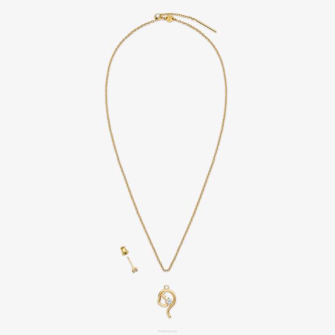 Women Virgo Set Gold Fendi Jewelry 6RHH1638