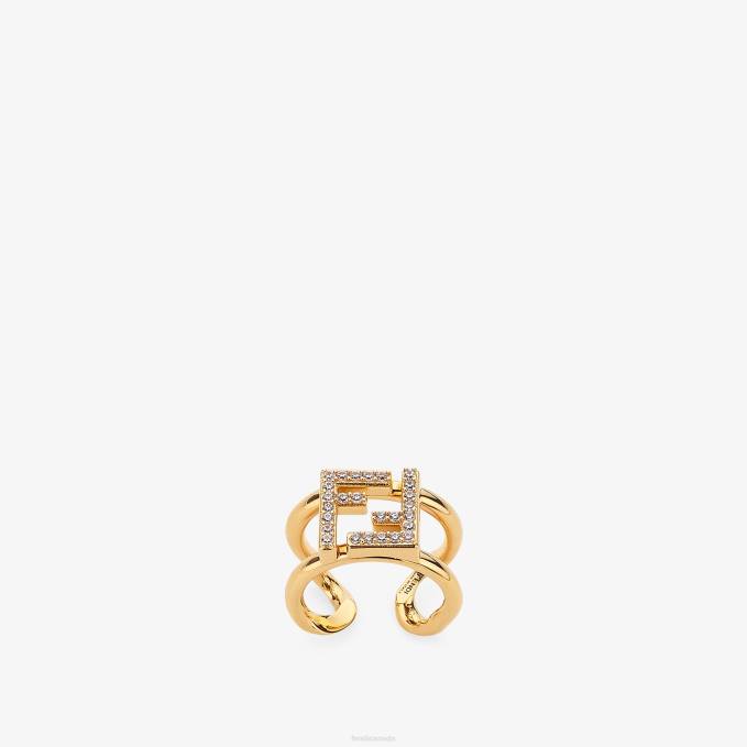 Women FF Ring Ring Gold Fendi Jewelry 6RHH1776