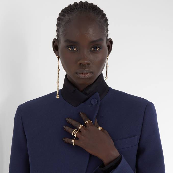 Women First Ring Gold Fendi Jewelry 6RHH1720