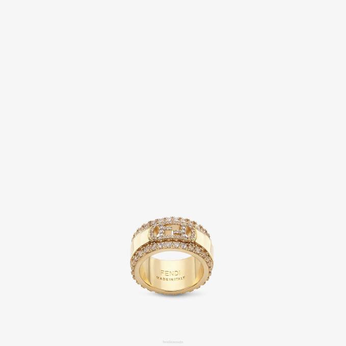 Women O'Lock Ring Gold Fendi Jewelry 6RHH1770